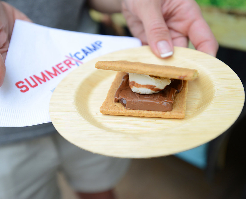The delicious s'mores evoked memories of summer camp, with each served hot and made to order.