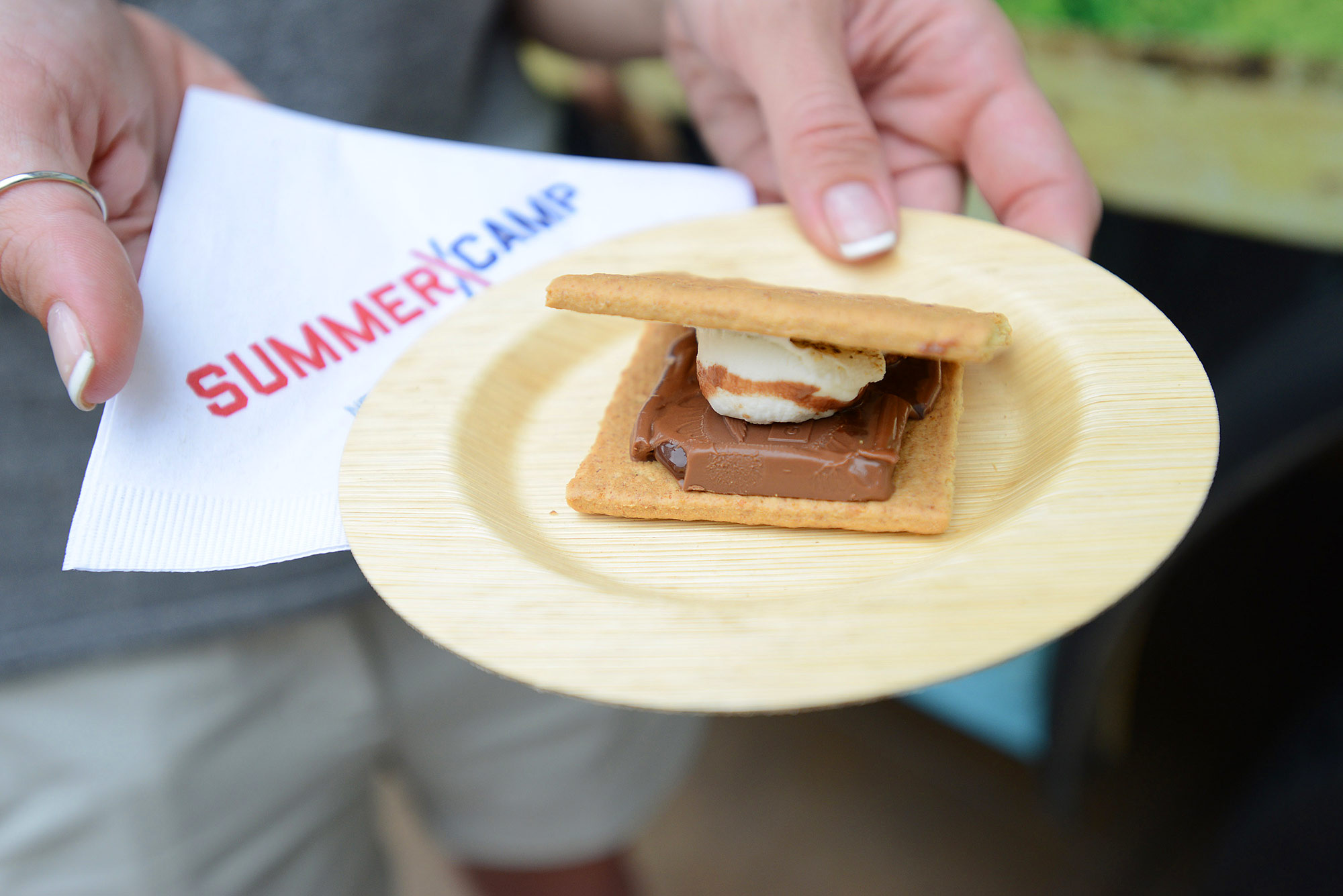 The delicious s'mores evoked memories of summer camp, with each served hot and made to order.