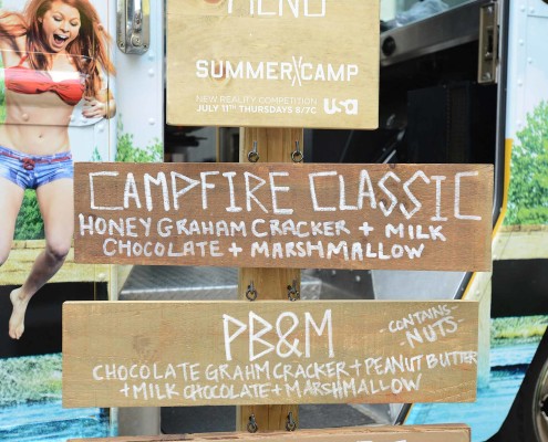 The Summer Camp food truck offered a diverse menu of gourmet s'mores.