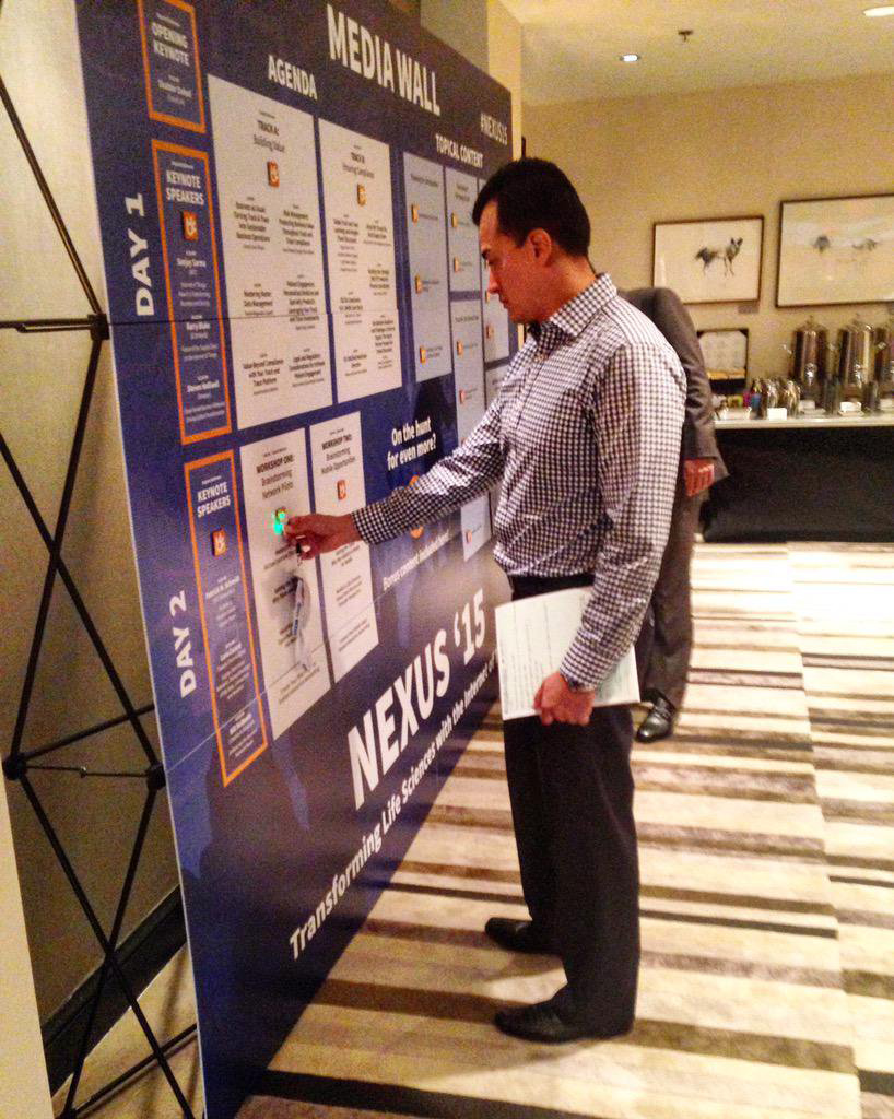 The Poken Media Wall brought NEXUS '15 attendees event content in an instant and provided an innovative and unique way for everyone to network.